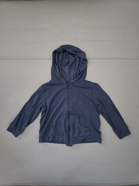 (EUC) Kyte Baby Bamboo Jersey Hooded Long Sleeve Jacket in Steel Size 18-24M